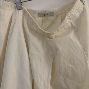 White Prada Pleated Skirt - Size 46